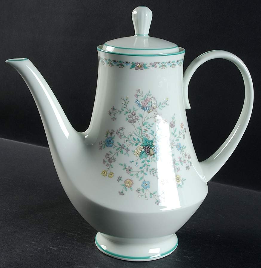 Paradise Green Coffee Pot & Lid by Noritake-1