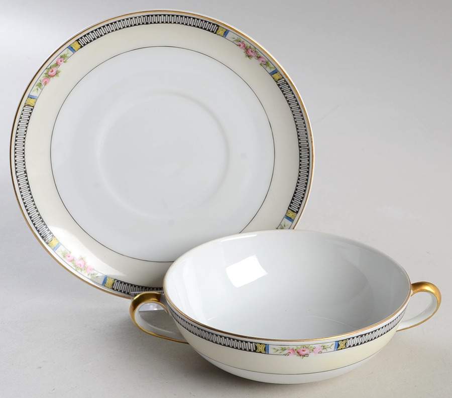 Paragon Flat Cream Soup Bowl & Saucer Set by Noritake-1