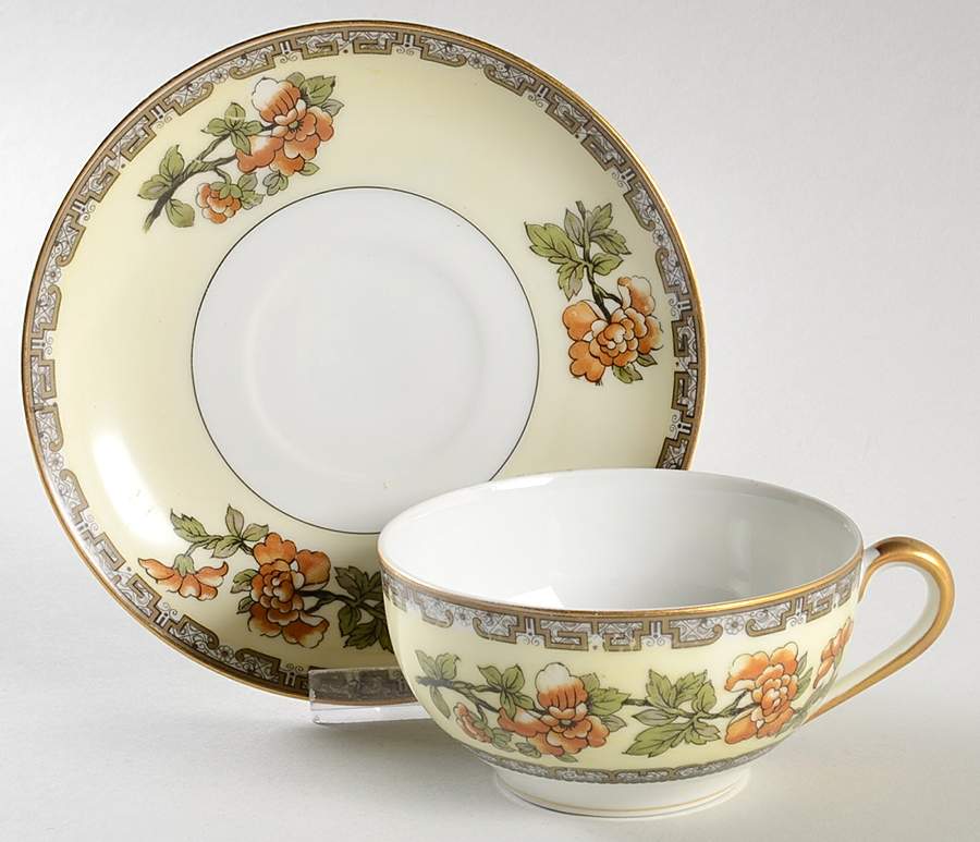 Paramount Flat Cup & Saucer Set by Noritake-1