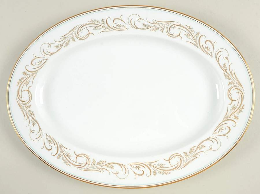 Parklane 15" Oval Serving Platter by Noritake-1