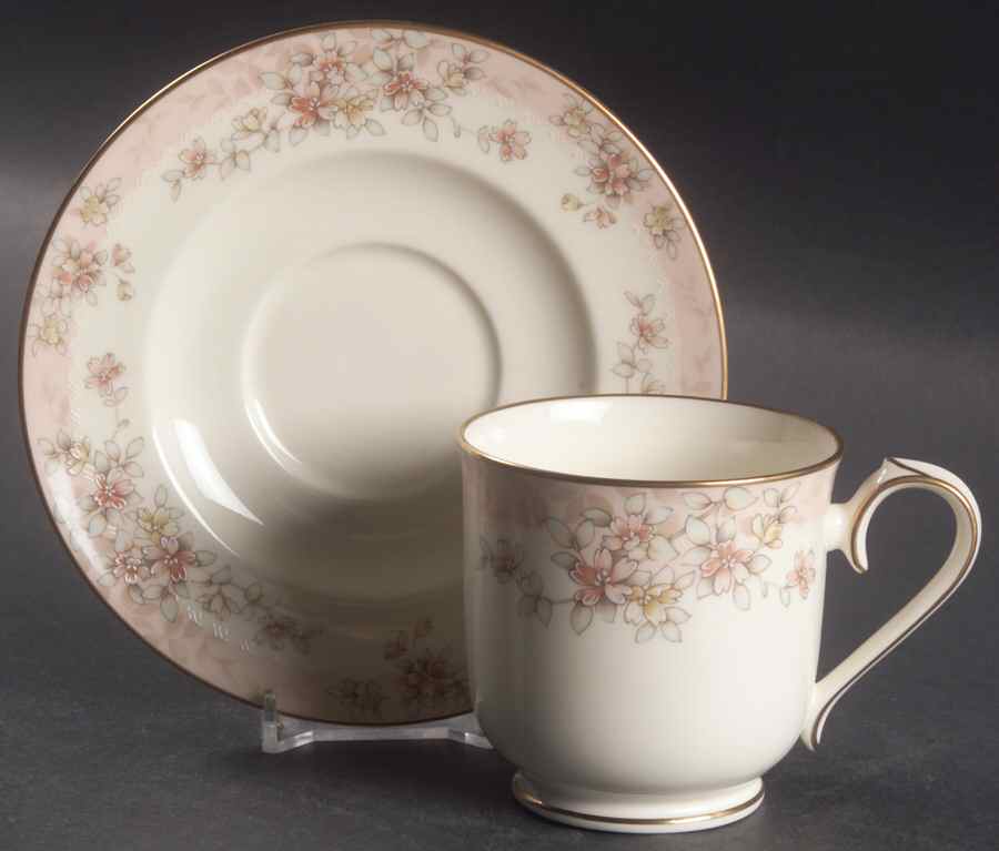 Parkhill Footed Cup & Saucer Set by Noritake-1