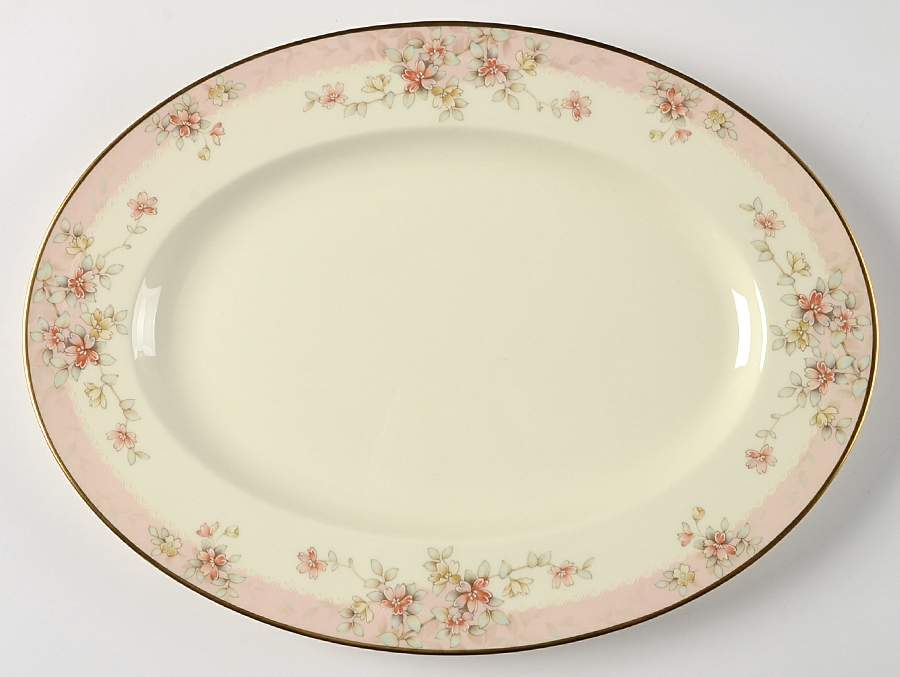 Parkhill 12" Oval Serving Platter by Noritake-1