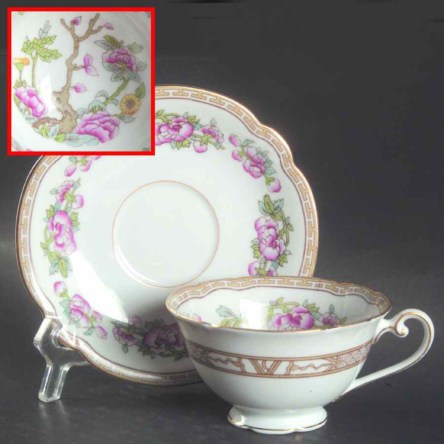 Parnell Footed Cup & Saucer Set by Noritake-1