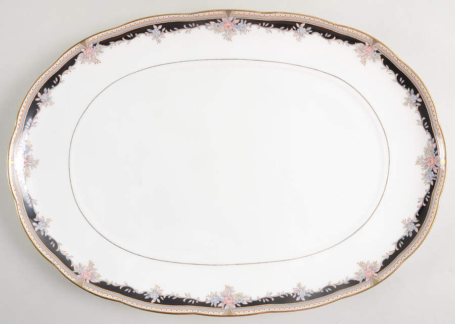 Palais Royal 14" Oval Serving Platter by Noritake-1