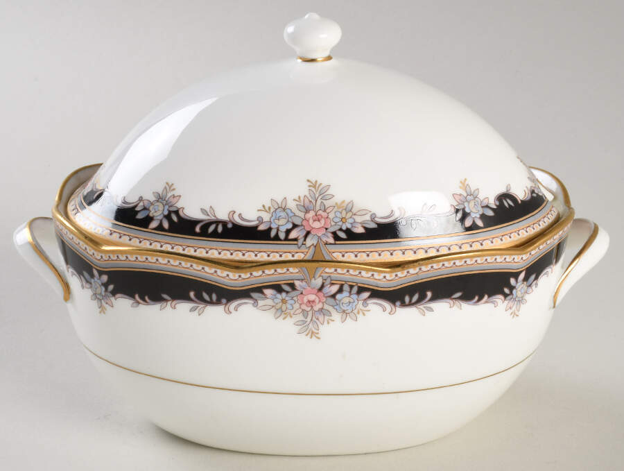 Palais Royal Gravy Boat & Lid by Noritake-1