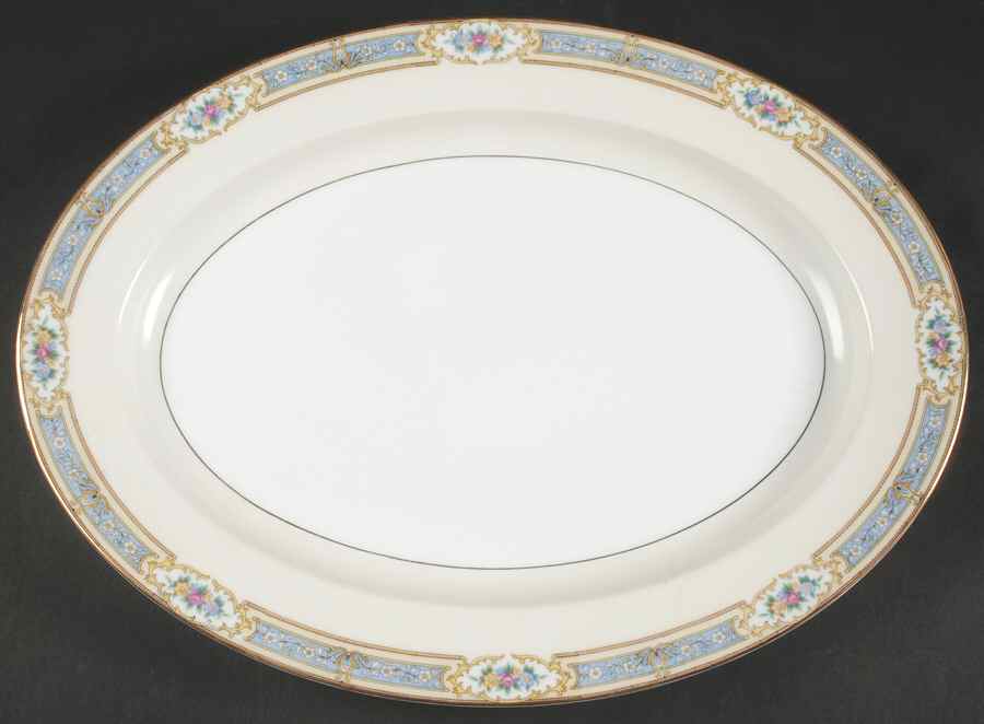 Pastelle 16" Oval Serving Platter by Noritake-1
