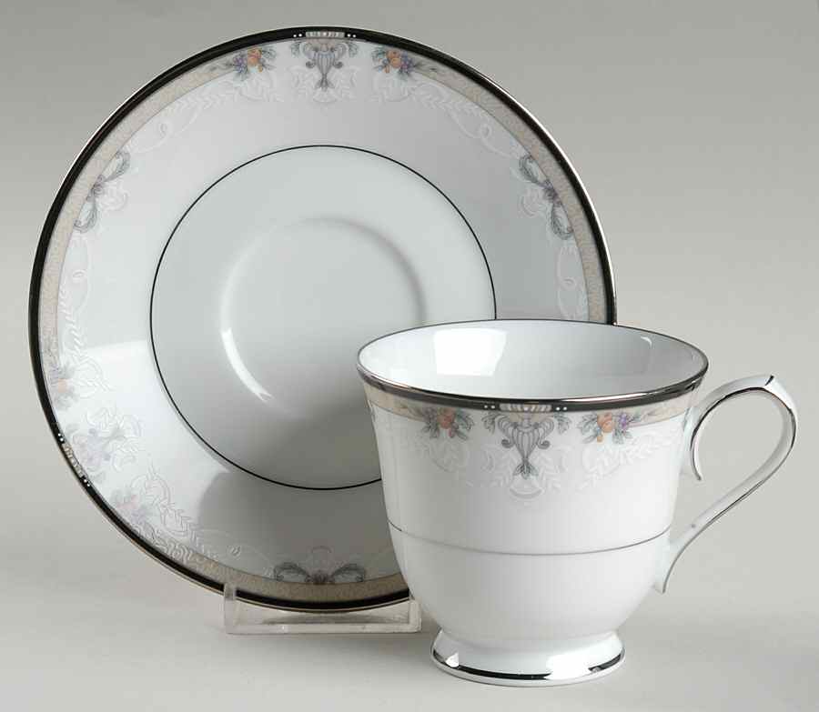 Park Suite Footed Cup & Saucer Set by Noritake-1