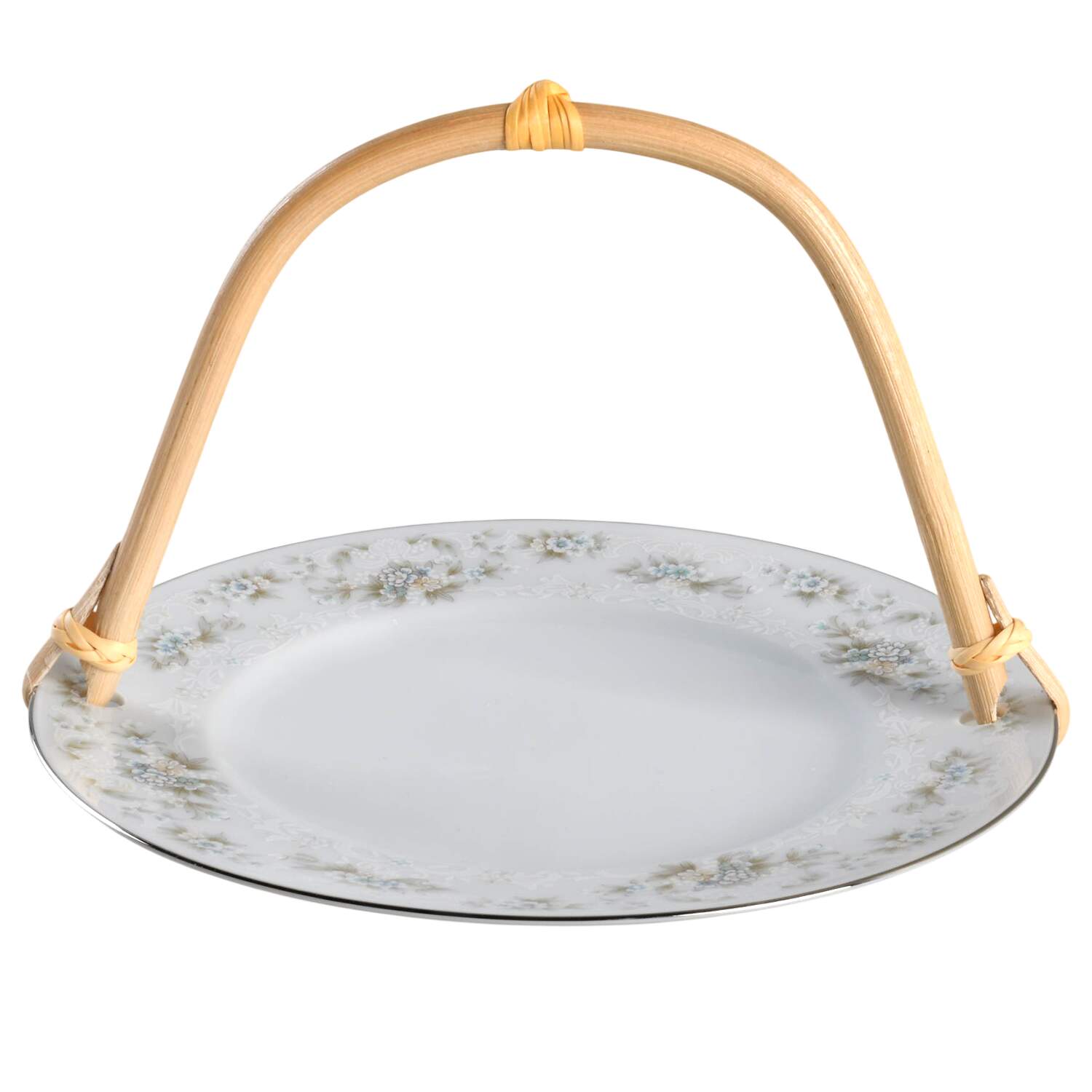 Patience 5 3/8"-5 5/8" Bamboo Handled Serving Plate  HC by Noritake-1