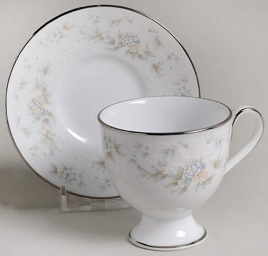 Patience Footed Demitasse Cup & Saucer Set by Noritake-1