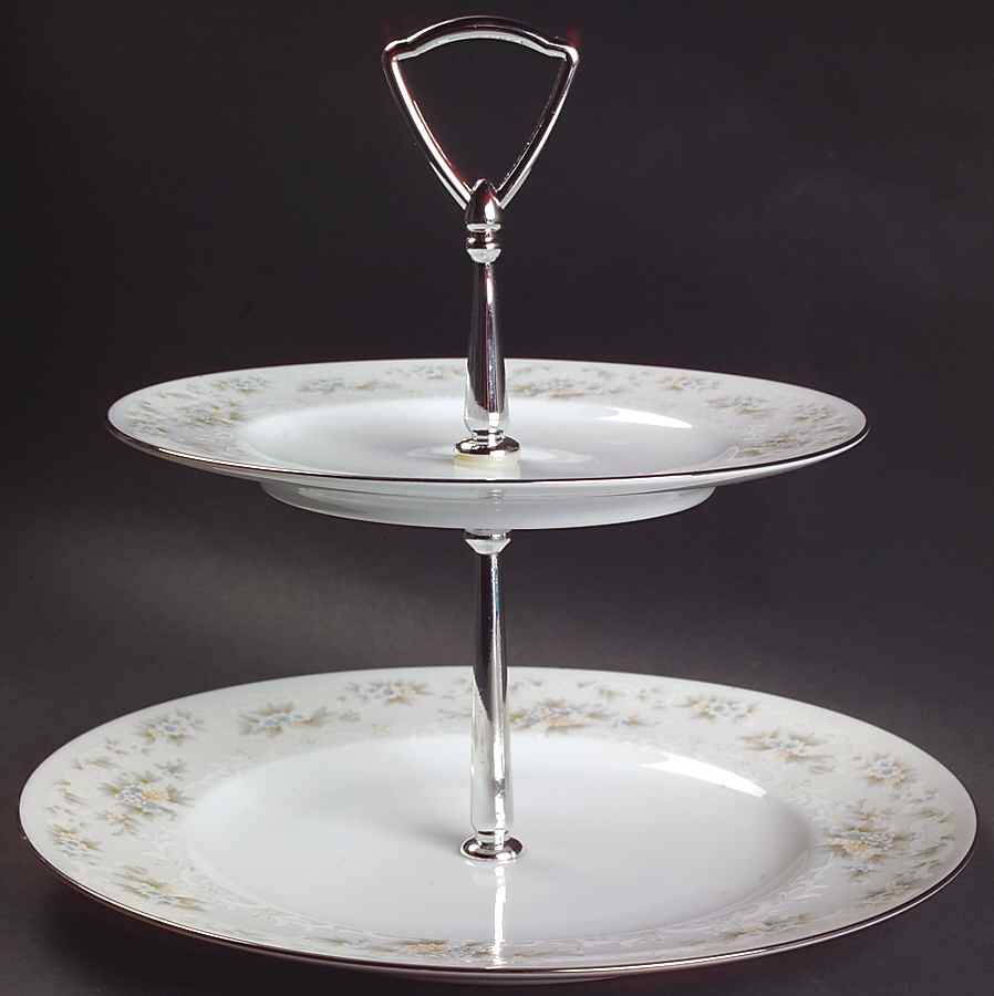 Patience 2 Tiered Serving Tray (Dinner & Salad Plate) by Noritake-1