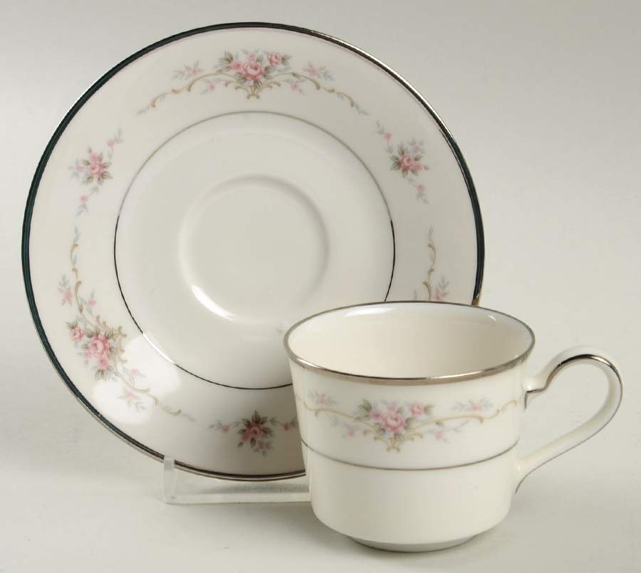 Patricia Flat Demitasse Cup & Saucer Set by Noritake-1