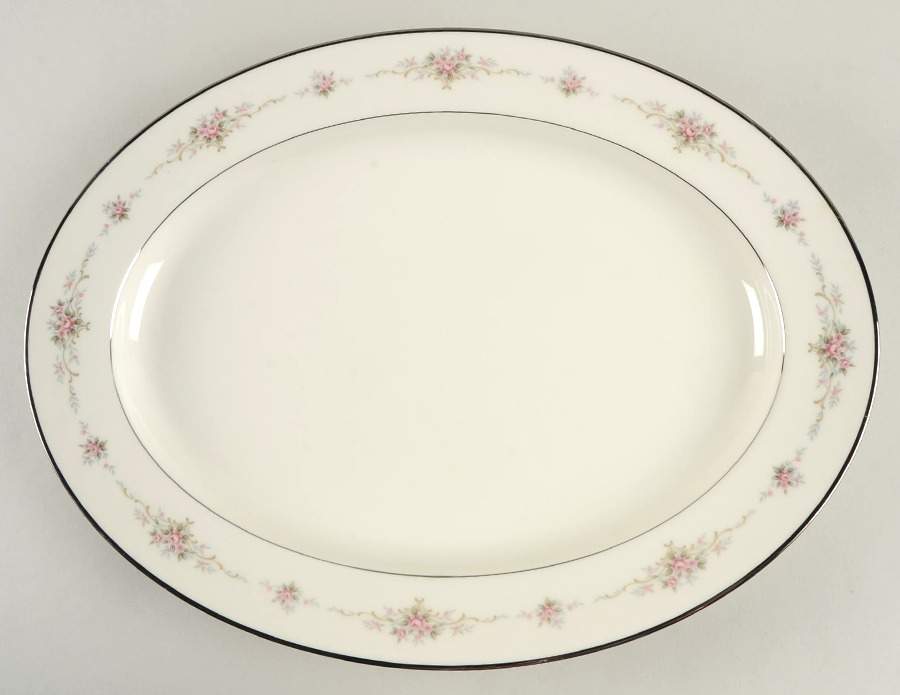 Patricia 16" Oval Serving Platter by Noritake-1
