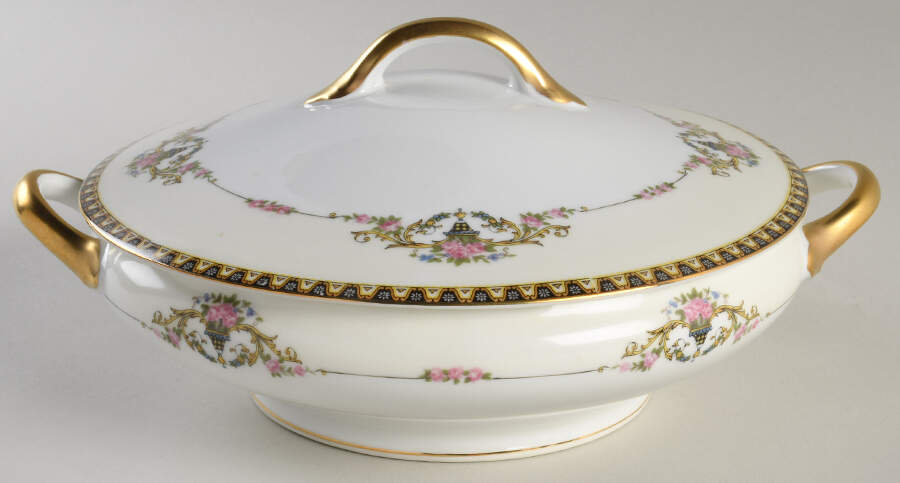 Patrician Round Covered Vegetable by Noritake-1