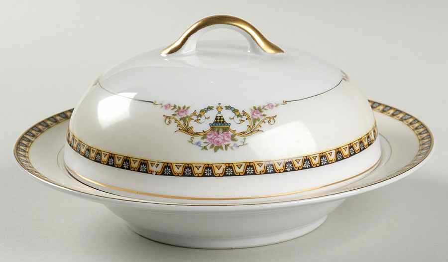 Patrician Round Covered Butter by Noritake-1