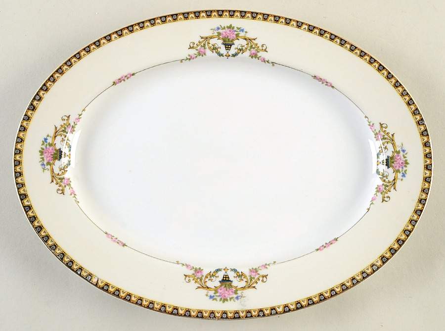 Patrician 11" Oval Serving Platter by Noritake-1