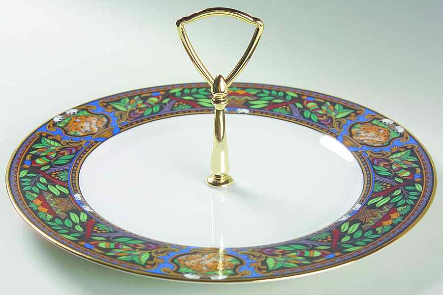 Paradise Tribute Round Serving Plate with Handle (DP) by Noritake-1