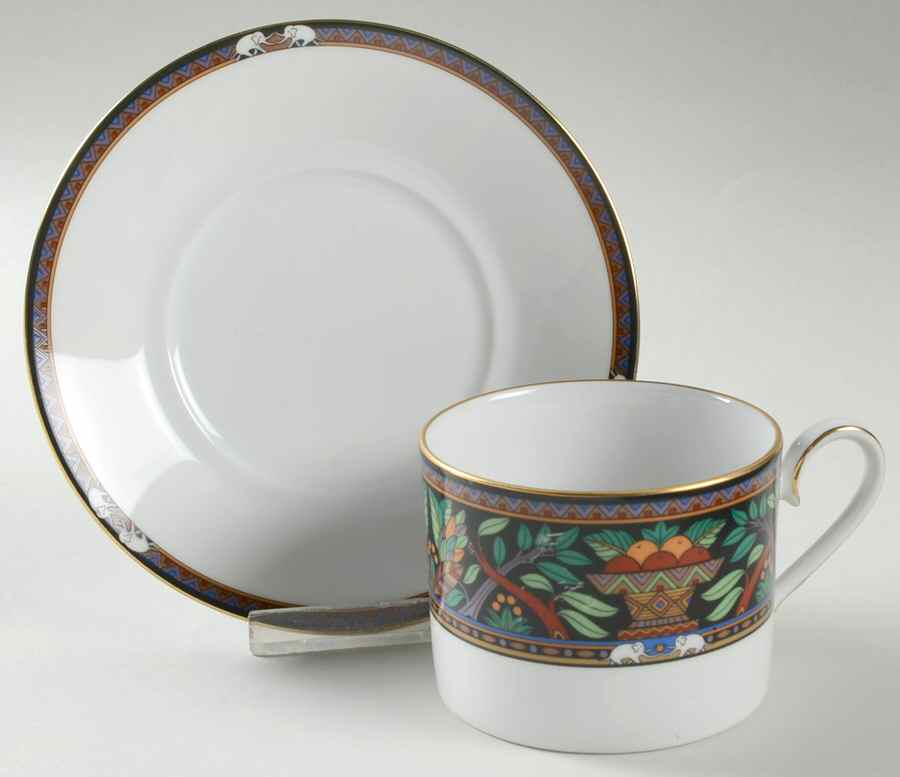 Paradise Tribute Flat Cup & Saucer Set by Noritake-1