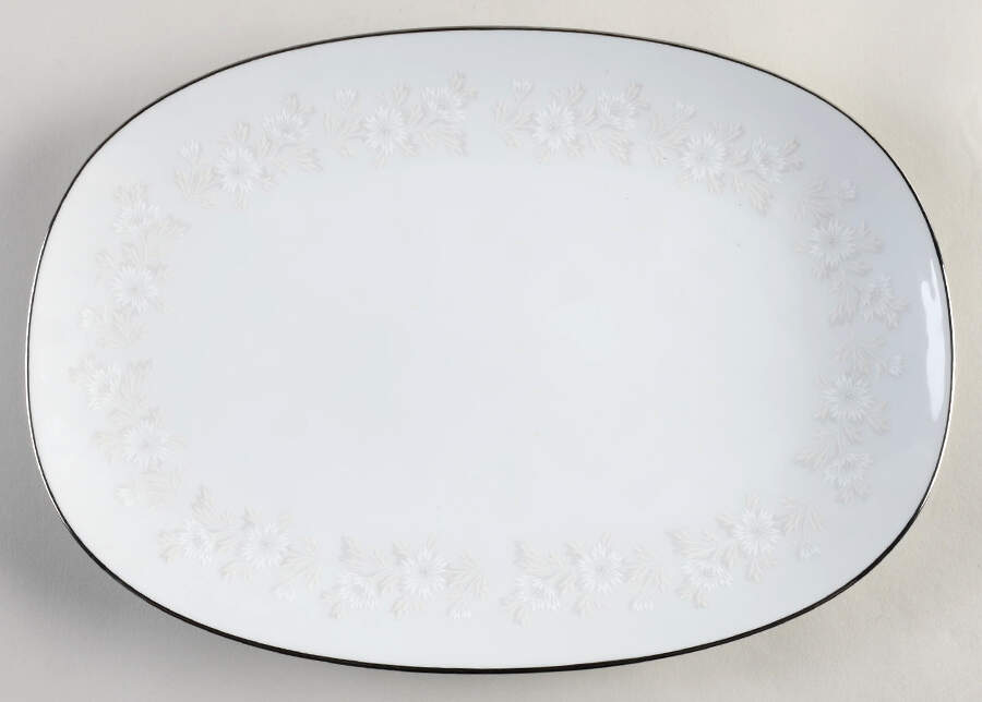 Patrice 15" Oval Serving Platter by Noritake-1