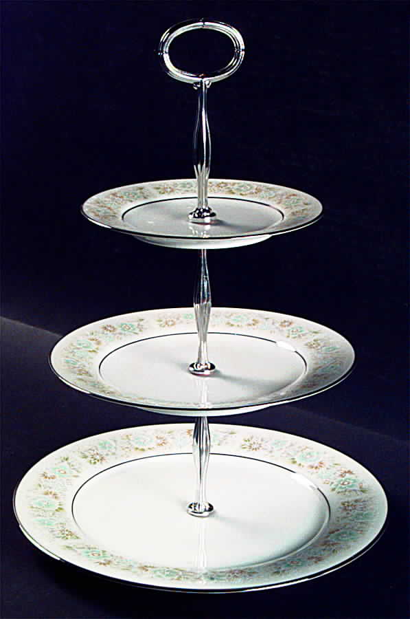 Paula 13 7/8"-14 1/4" 3-Tiered Serving Tray(DP,SP,BB) HC by Noritake-1