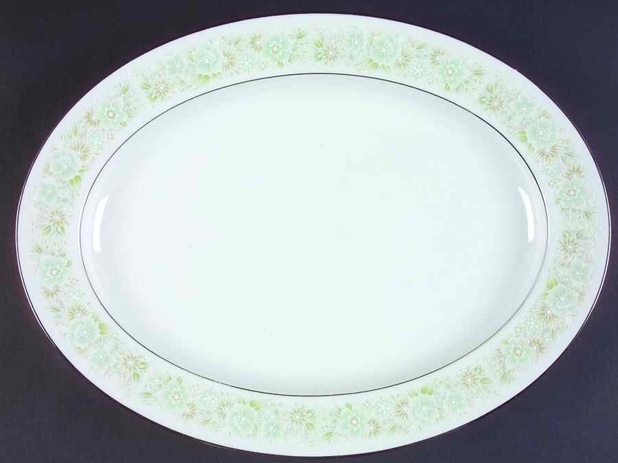 Paula 16" Oval Serving Platter by Noritake-1