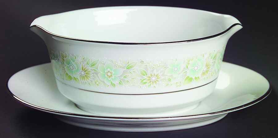 Paula Gravy Boat with Attached Underplate by Noritake-1