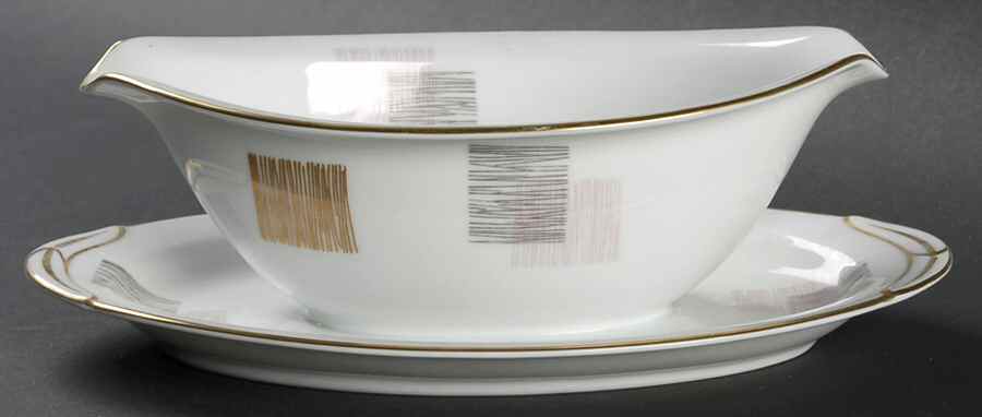 Pauline Gravy Boat with Attached Underplate by Noritake-1