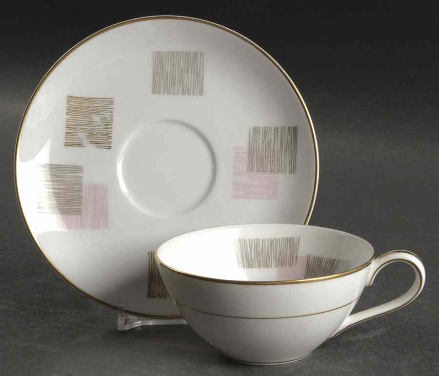 Pauline Flat Cup & Saucer Set by Noritake-1