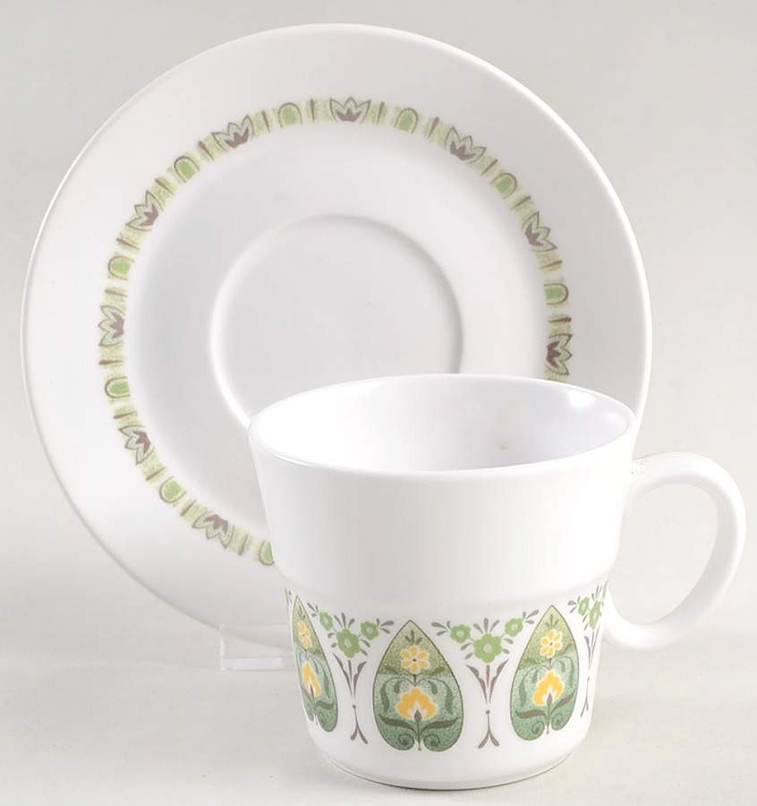 Palos Verde Flat Cup & Saucer Set by Noritake-1