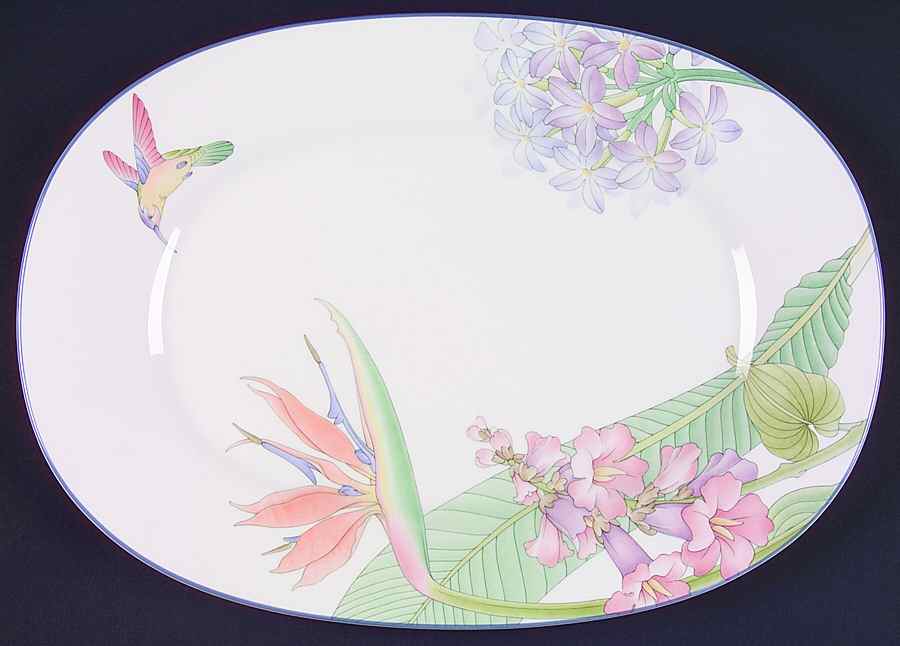 Pacific Winds 14" Oval Serving Platter by Noritake-1