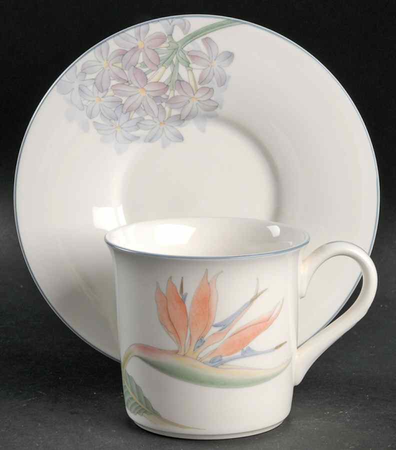 Pacific Winds Flat Cup & Saucer Set by Noritake-1