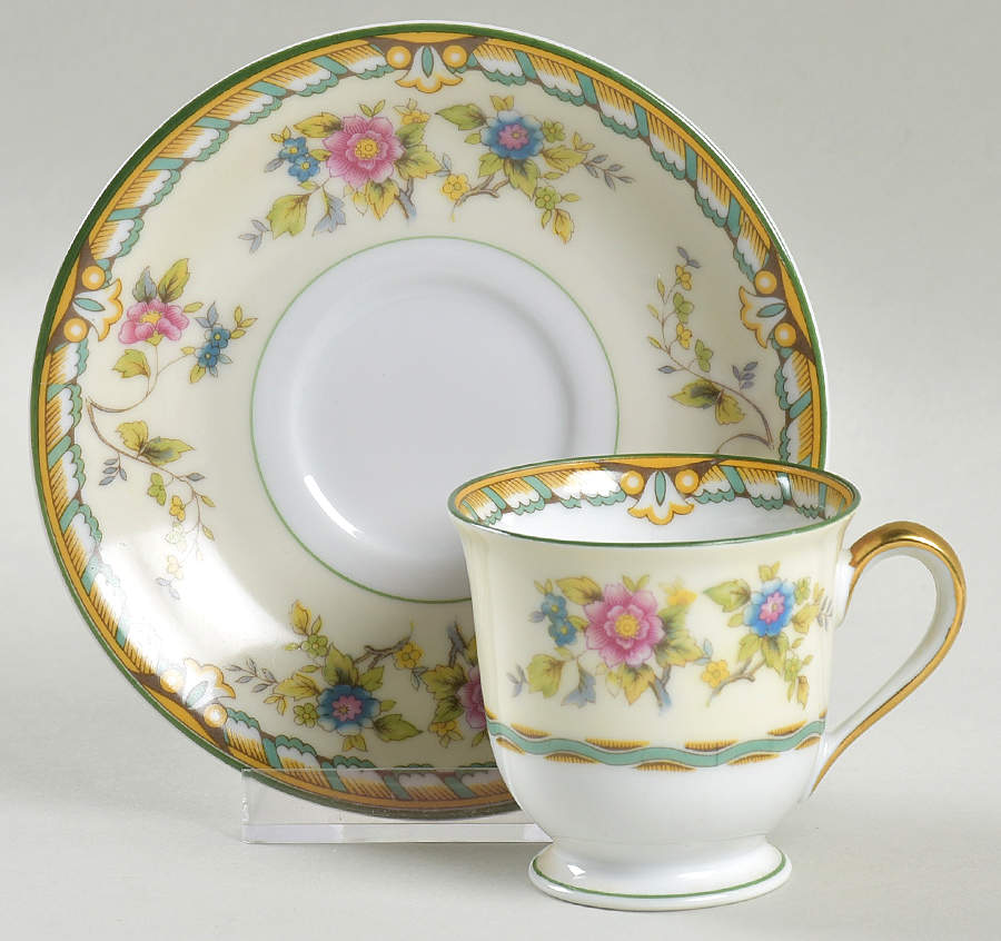 Pecos Footed Demitasse Cup & Saucer Set by Noritake-1