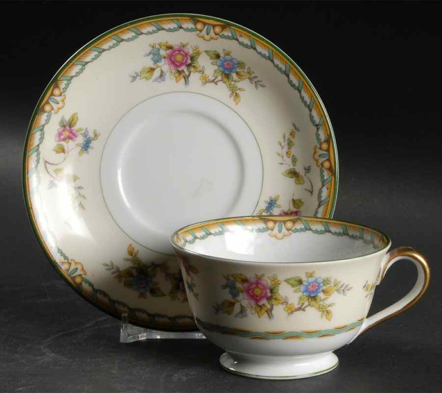 Pecos Footed Cup & Saucer Set by Noritake-1