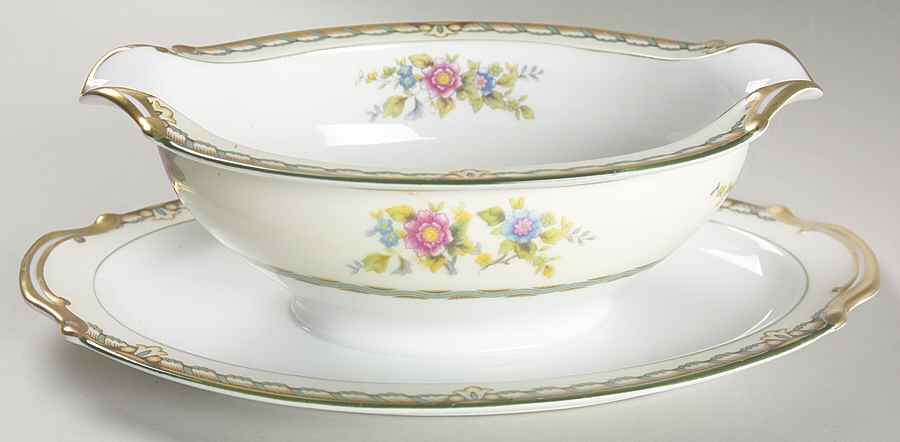 Pecos Gravy Boat with Attached Underplate by Noritake-1