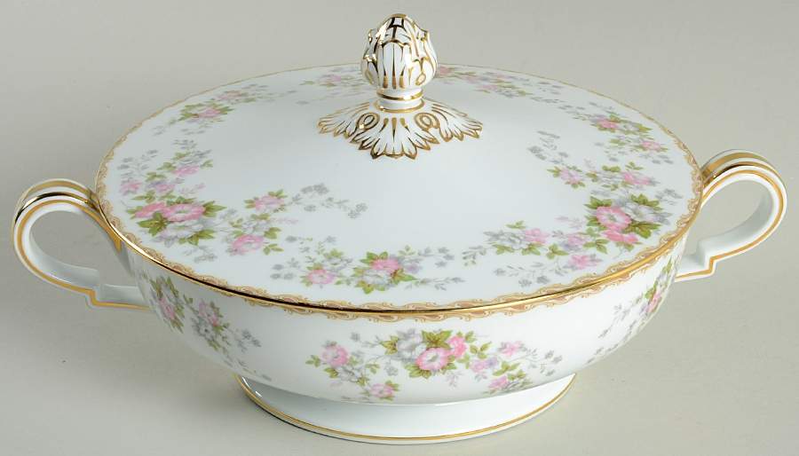 Petite Fleur Round Covered Vegetable by Noritake-1