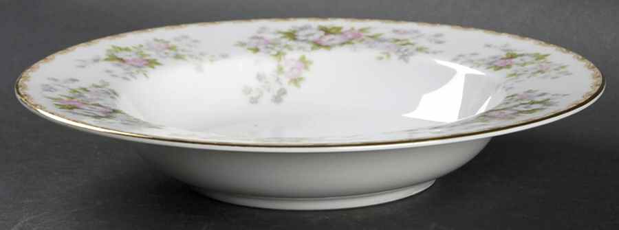 Petite Fleur Rim Soup Bowl by Noritake-1