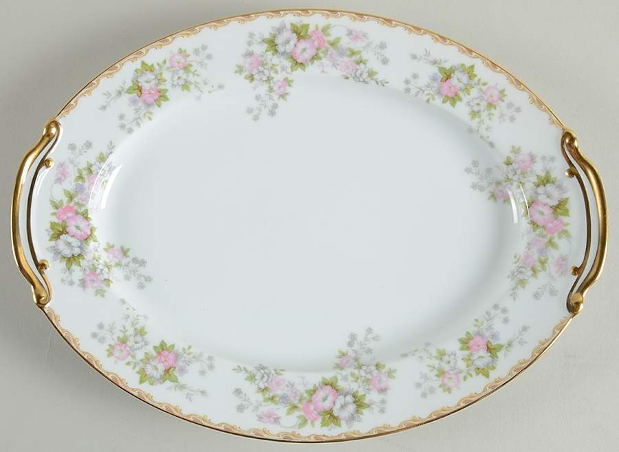 Petite Fleur 11" Oval Serving Platter by Noritake-1