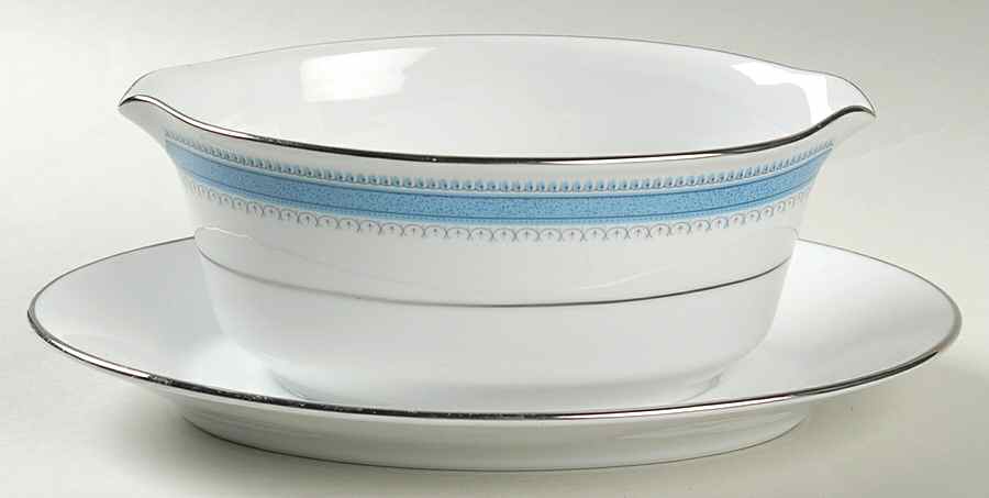 Pembroke Gravy Boat with Attached Underplate by Noritake-1