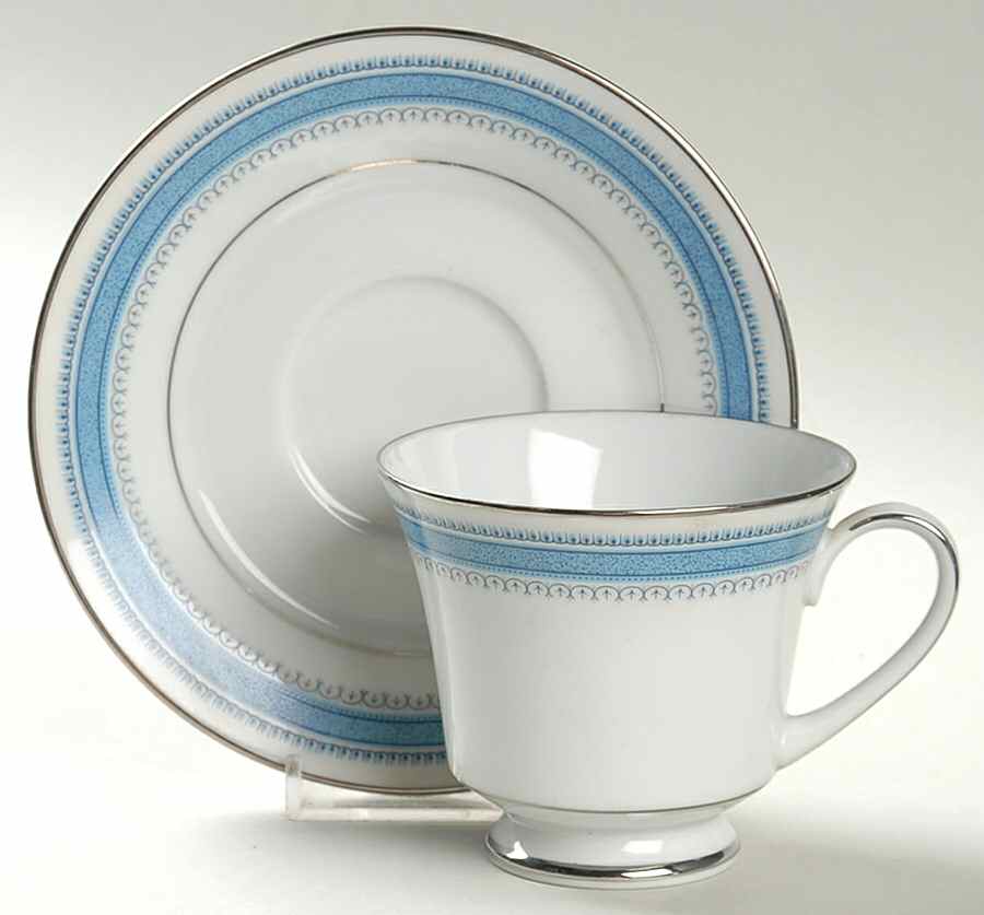 Pembroke Footed Cup & Saucer Set by Noritake-1