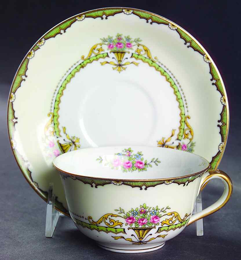 Penelope Flat Cup & Saucer Set by Noritake-1