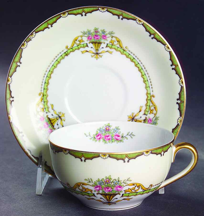 Penelope Flat Cup & Saucer Set by Noritake-1