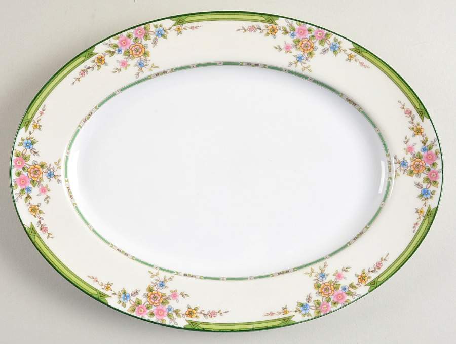Pendarvis 11" Oval Serving Platter by Noritake-1