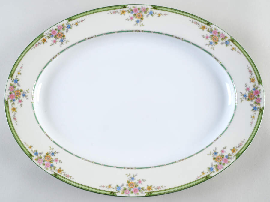 Pendarvis 15" Oval Serving Platter by Noritake-1