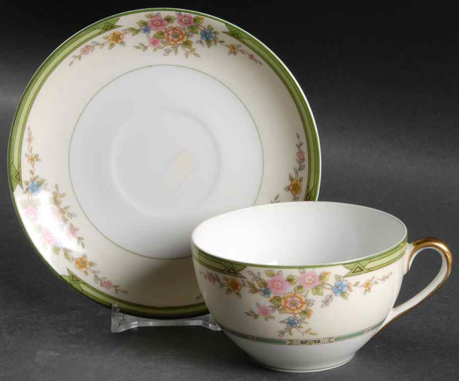 Pendarvis Flat Cup & Saucer Set by Noritake-1