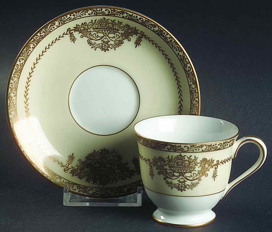 Penelope Footed Demitasse Cup & Saucer Set by Noritake-1