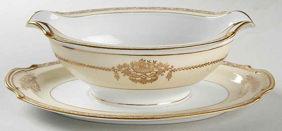 Penelope Gravy Boat with Attached Underplate by Noritake-1