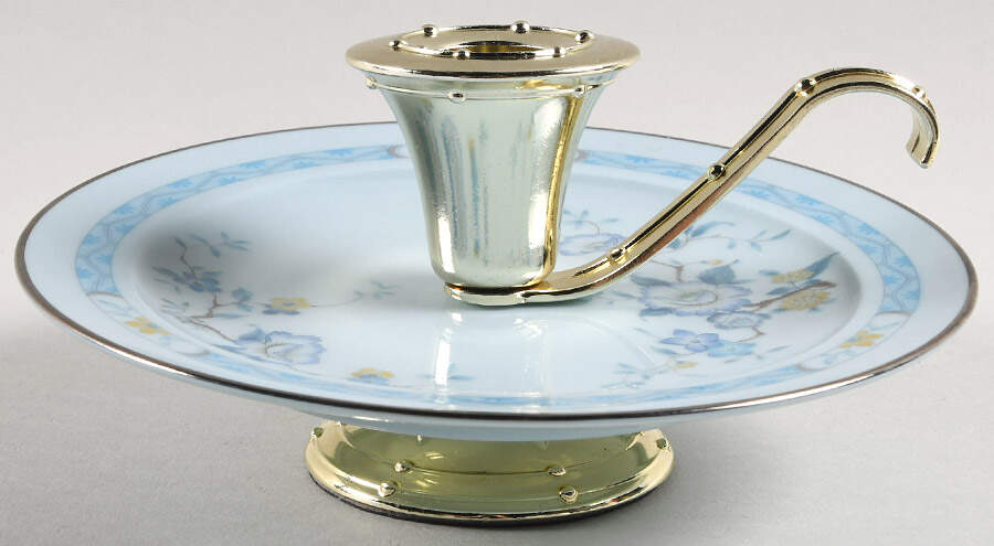 Peonia Blue 3"- 3 1/4" Candleholder (BB) HC by Noritake-1