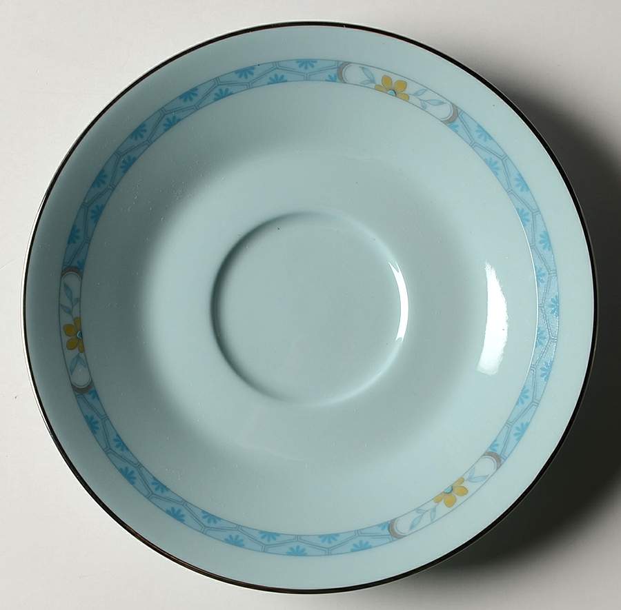 Peonia Blue Saucer by Noritake-1