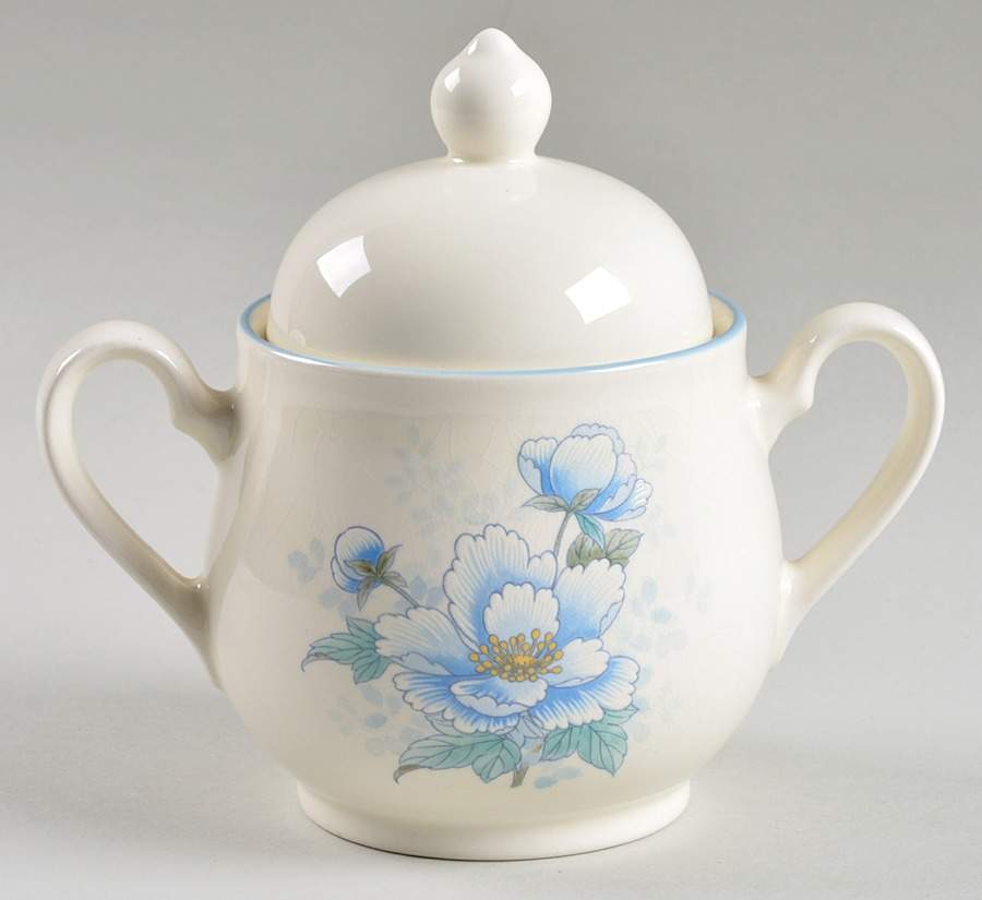 Peonytime Sugar Bowl & Lid by Noritake-1