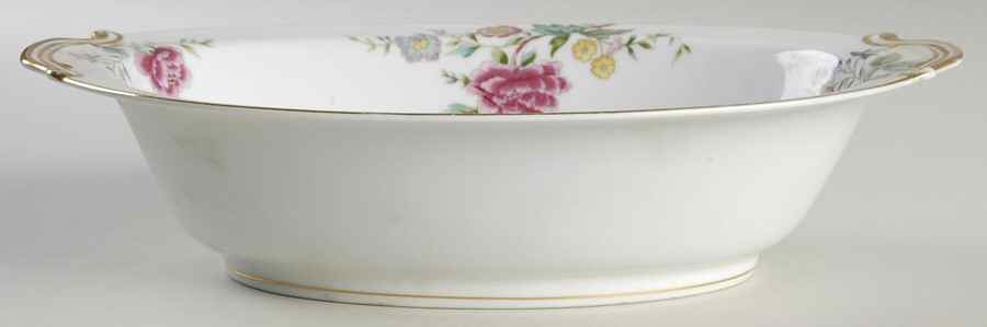 Peony 10" Oval Vegetable Bowl by Noritake-1