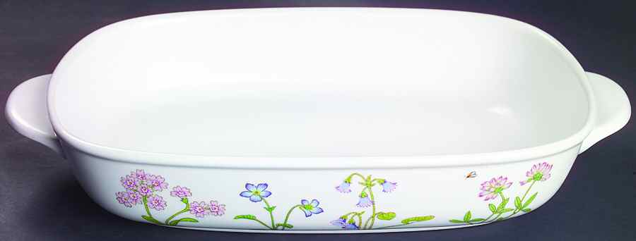 Petals Plus 11" Oval Baker/Vegetable Bowl by Noritake-1